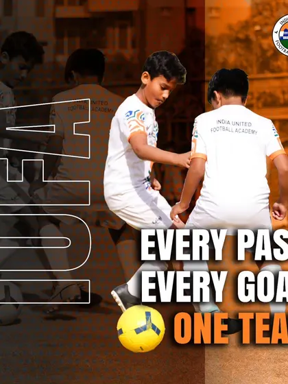 Every pass, every goal, one team. Our training emphasizes the importance of teamwork and playing as a cohesive unit.