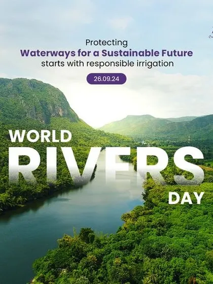On World Rivers Day, we reaffirm our commitment to responsible irrigation. Protecting our waterways starts with sustainable water management, and our solutions are designed to conserve this precious resource.