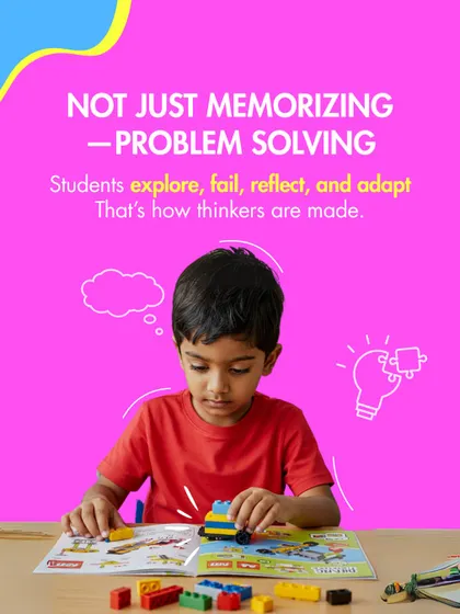 We focus on problem-solving, not just memorizing. Students explore, fail, reflect, and adapt. That's how thinkers are made.