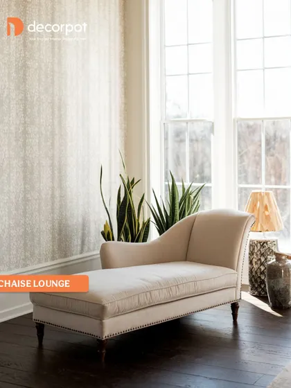 A chaise lounge is the epitome of relaxation and elegance. Placed by a large window, it creates a perfect reading nook or a comfortable spot to unwind and enjoy the view.