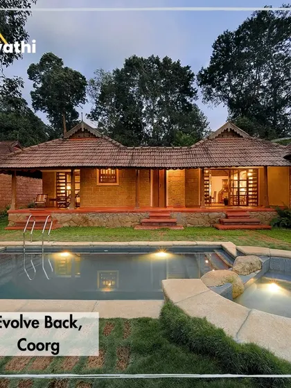Imagine unwinding here after a day of exploring Coorg's lush coffee plantations. I partner with stunning properties like Evolve Back that offer a perfect blend of luxury and nature, featuring traditional architecture and private pools to make your stay truly special.