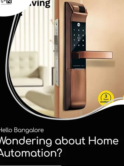 For clients in Bangalore, I offer professional installation services for all home automation products. This Yale smart lock is a popular choice for those seeking a blend of trusted brand reliability and smart technology.