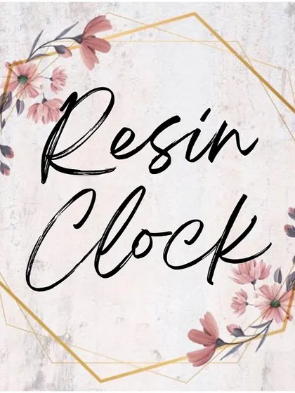 Another visual for my custom "Resin Clock" offerings, ideal for wedding and anniversary gifts.