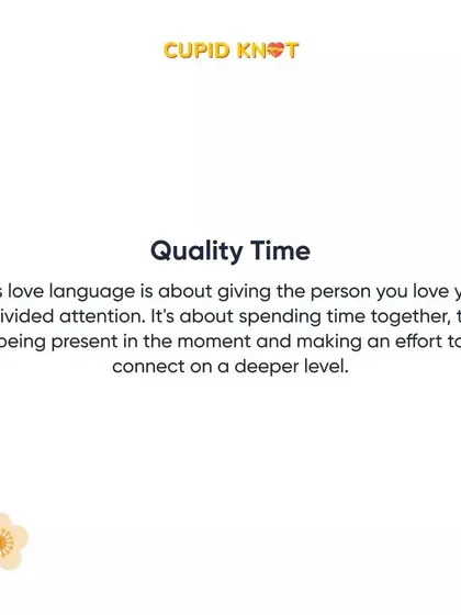 This is a duplicate of the previous image, explaining the love language of quality time.