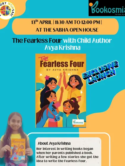 Nurturing young talent is so important. We hosted the exclusive launch of "The Fearless Four," a book by child author Avya Krishna, as part of our community event series.