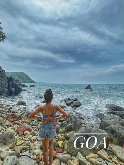 Standing on the rocky shores of Goa. Our trips cover both the popular and the hidden gems of India's favorite beach destination.