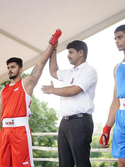 Another angle of the win. We train our athletes to perform under pressure and secure the victory.