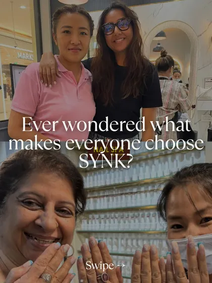 What makes clients choose SYNK? This image collage shows the answer: the happy faces and personal connections I build with everyone who walks through my doors.