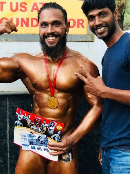 Posing with a friend and supporter after a competition. The journey is as important as the destination, and I am there for my clients every step of the way.