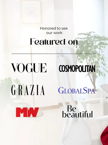 I am proud to see my work and expertise recognized across premier platforms like Vogue, Cosmopolitan, and Grazia. This trust from the industry reflects my dedication to providing the highest standard of care.