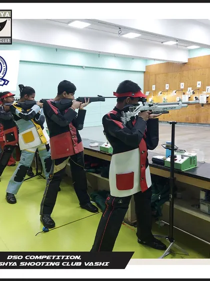 Young shooters in action during a DSO competition held at my Vashi range. Hosting such events provides my athletes with valuable competitive experience in a familiar environment.