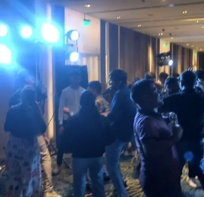 A candid shot of the dance floor at the ABB corporate event.