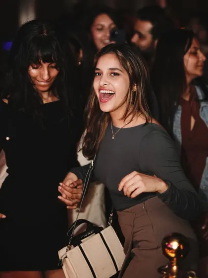 A guest dancing with pure joy at Kaze. My Saturday nights here are always filled with happy faces and groovy people.