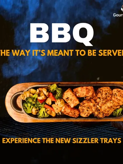 We've upgraded our BBQ service with new sizzler trays. Now your tandoori snacks are served audibly sizzling, creating a multi-sensory experience.