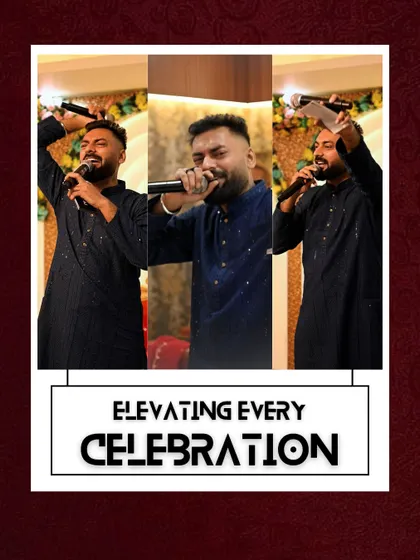A collage showcasing my different expressions while hosting. From energetic hype to heartfelt announcements, I adapt my style to elevate every part of the celebration.