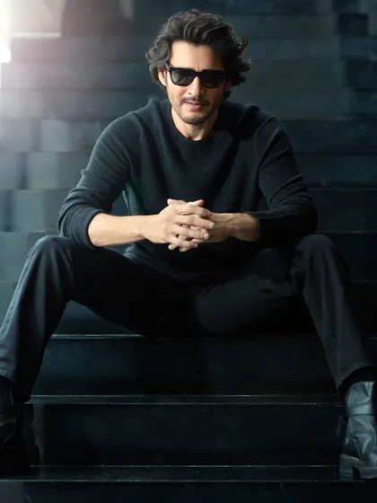 For this Hello! Magazine feature, we shot Mahesh Babu in a modern, architectural space. This portrait uses strong lines and backlighting to create a dramatic, stylish look that feels very contemporary.