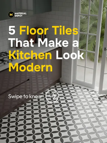 This series explores five floor tile options that can instantly make a kitchen look modern. The right flooring is a game-changer, setting the stage for the entire design of the space.