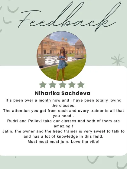 Niharika shares her feedback after a month of loving her classes. She emphasizes the amazing attention she gets from each trainer.