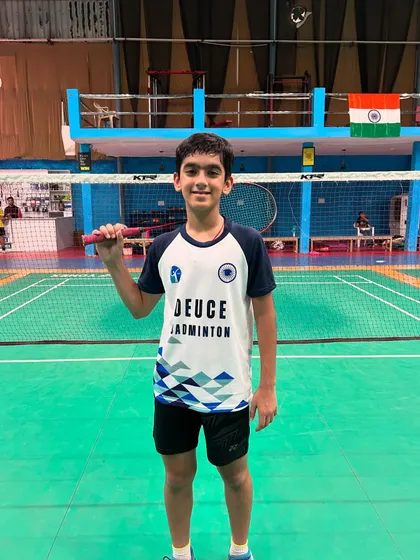 Another member of our boys' team, looking confident and prepared for the tournament.