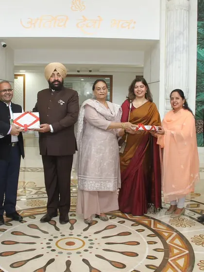 Receiving appreciation from the Honourable Governor for the work done at Uttarakhand Niwas. This kind of encouragement is what fuels our passion to do even better.