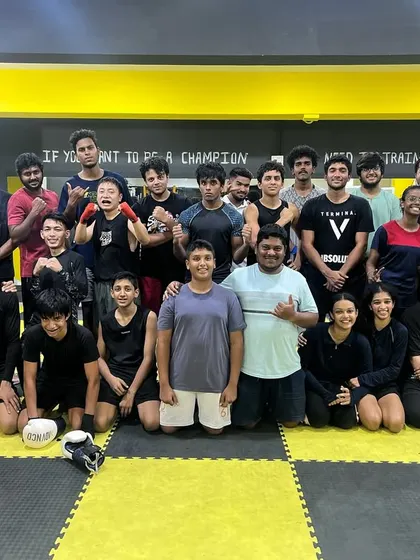 The whole crew together after a demanding session. The energy and camaraderie here are what fuel our collective drive to improve.