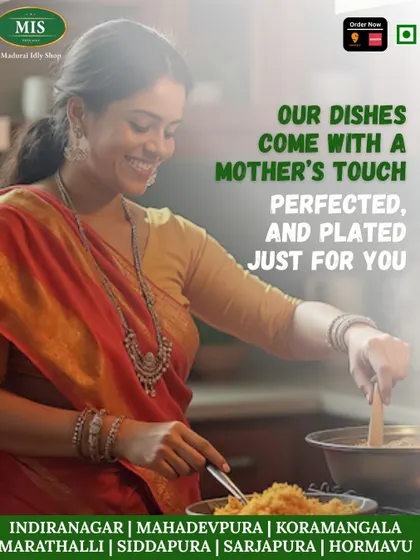 Our dishes come with a mother's touch. We carry forward what Amma started: recipes rooted in love, tradition, and the joy of sharing.