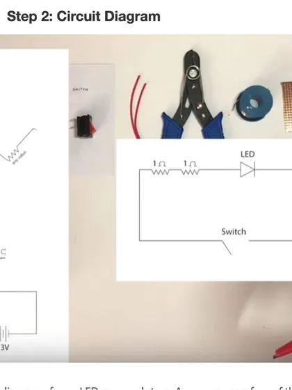 A closer look at the circuit diagram for our LED person project. Understanding this is the key to making sure your creation lights up correctly.