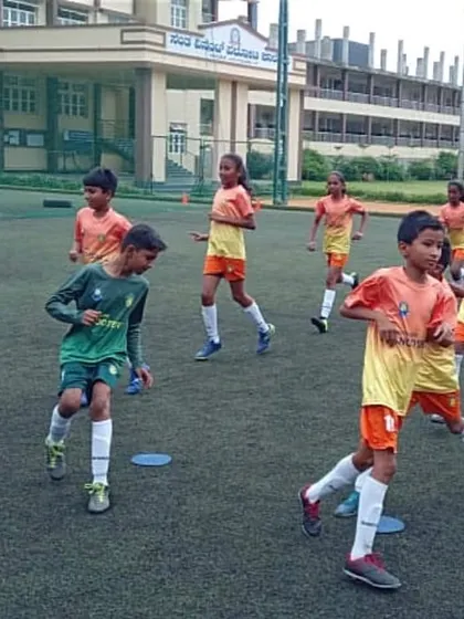 Our U-11 team in their YPL match against Playsmart FC. These matches are vital for developing tactical awareness and teamwork.