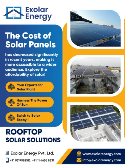 The cost of solar panels has decreased significantly, making rooftop solar solutions more accessible to a wider audience.