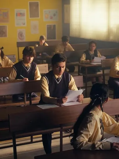 A typical classroom scene from the Flipkart ad. I styled the students and teachers in realistic school uniforms and everyday wear to set the stage for the humorous twist.