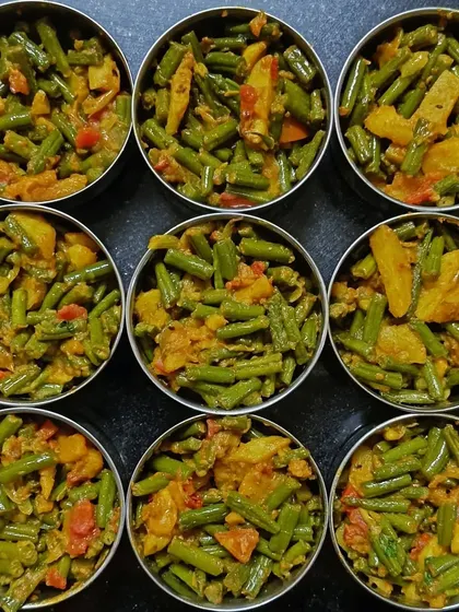 My Aloo Beans Sabzi is simple, wholesome, and full of flavor. It's a classic dry vegetable preparation that pairs perfectly with soft rotis for a light and satisfying meal.