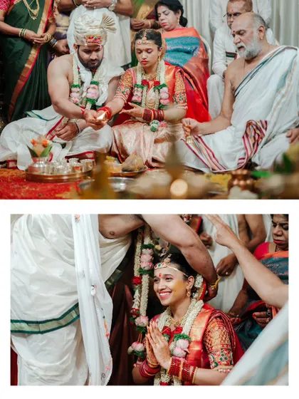 A duplicate of image 255, highlighting the key moments of a traditional wedding ceremony.
