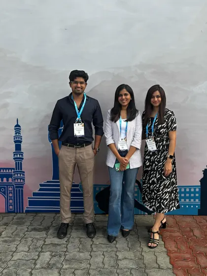 Collaborating with fellow dermatologists and medical professionals at Dermacon 2024. Networking is key to sharing insights on complex cases of alopecia and scalp disorders.