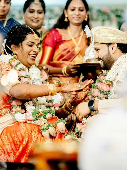 A happy, candid moment from a wedding ceremony. My goal is to make you feel so comfortable that you can enjoy every moment.