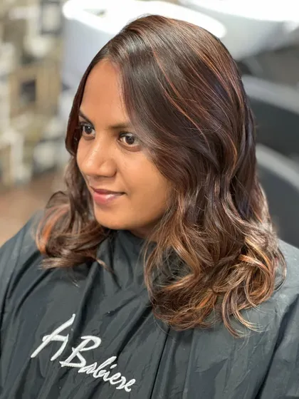 A throwback to one of my first wedding clients. This recent transformation to a warm copper-brown shows the trust my clients have in me over many years.