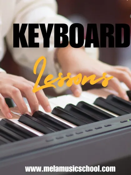 Our keyboard lessons are perfect for students who want to explore a wide range of sounds and styles. We teach the fundamentals that apply to both acoustic pianos and digital keyboards.