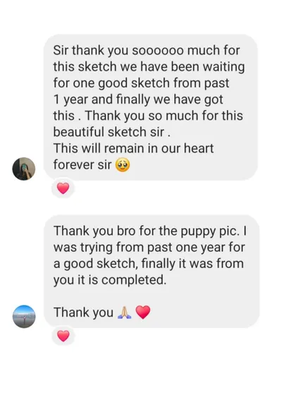 "This will remain in our heart forever sir." Heartfelt messages like these from clients are my biggest motivation. This was for a memorial portrait of their beloved puppy.