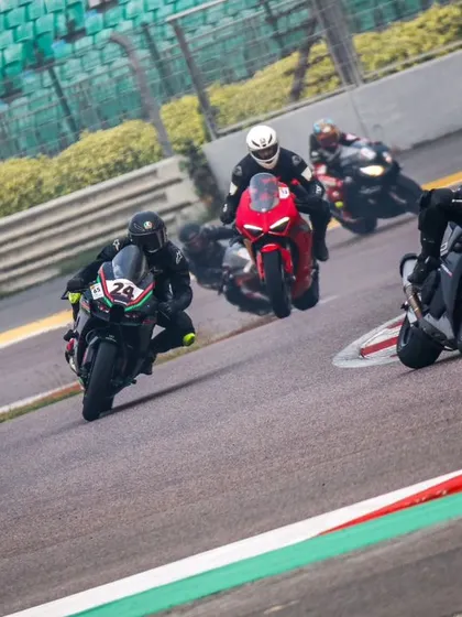 This series of images captures the raw passion and fearless spirit of our racers, pushing their limits on various bikes like the ZX-10R, Ducati Panigale, and KTM at our track events.