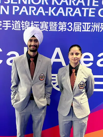 The official look for Team India at the Asian Para-Karate Championship opening. Professionalism on and off the mat.