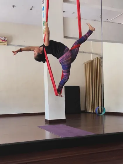 Creating different shapes in the air is a form of self-expression. The hammock becomes a canvas, and our bodies create the art.