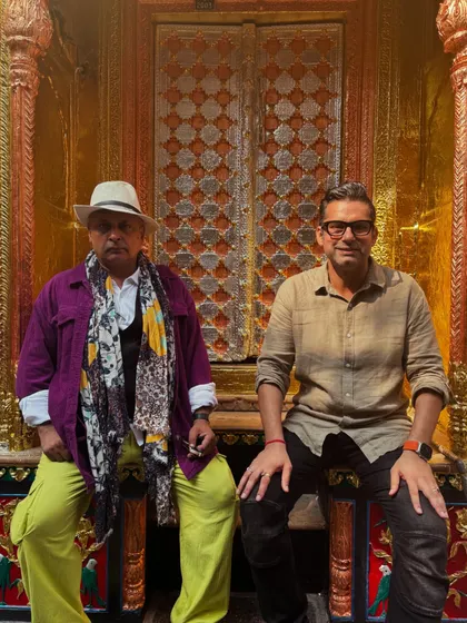 Our founder Sachin Bansal with actor Piyush Mishra in Naughara, Chandni Chowk. It was a wonderful meeting of minds in one of Delhi's most historic neighborhoods, sharing stories of art and heritage.