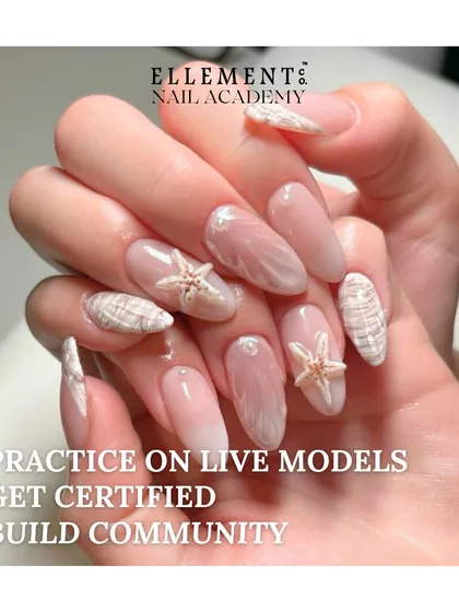 At our academy, you get to practice on live models, receive a professional certification, and build a community with fellow nail artists.