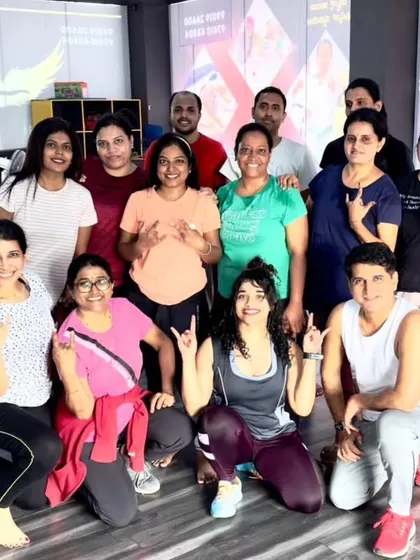 A snapshot of happiness and energy. This is what my classes are all about, bringing people together to move and smile.