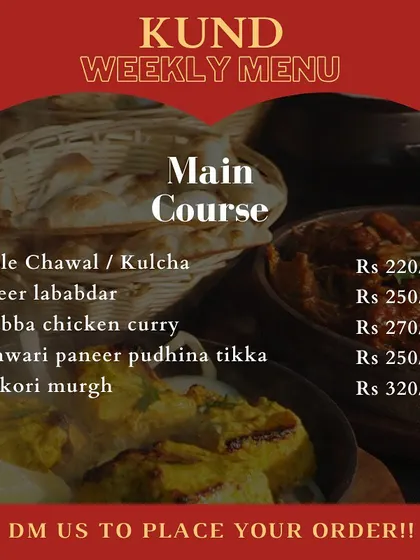 Our weekly menu is here to bring comforting North Indian khana to your doorstep. From Chole Kulcha to Dhaba Chicken Curry, just send us a message to place your order.