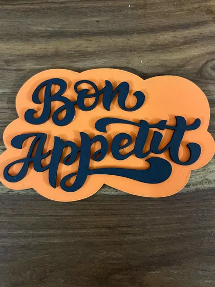 For the food lovers, this "Bon Appétit" fridge magnet adds a touch of culinary charm to any kitchen.