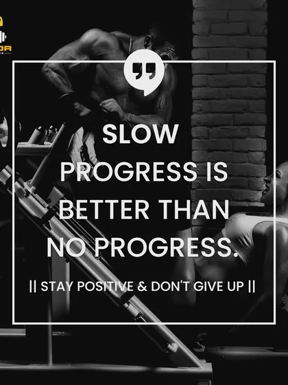 Slow progress is better than no progress. Stay positive, stay consistent, and don't give up. We are with you on this journey.