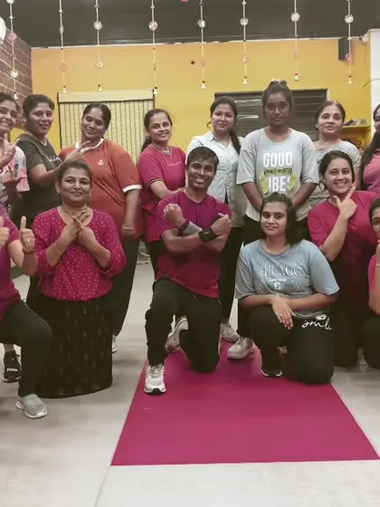 Posing together after a Monday workout. Starting the week strong with the support of our fitness family makes all the difference.