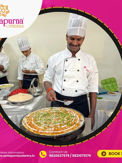 Nothing beats the excitement of a live food counter. Our chefs love interacting with guests while preparing fresh, hot dosas right before their eyes, ensuring every serving is perfect.