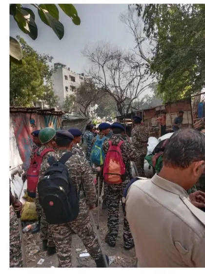 A heavy police and paramilitary presence is common during these drives. It doesn't intimidate me; it fuels my resolve to stand for my client.