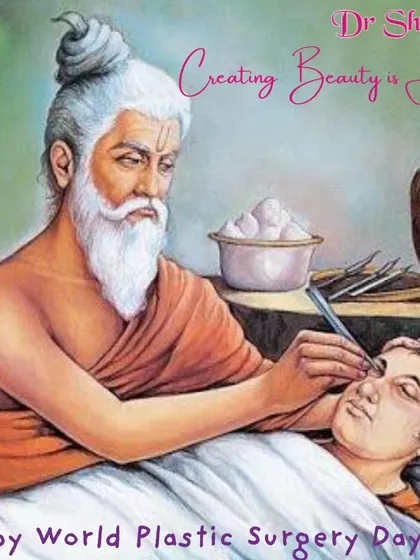 An image celebrating World Plastic Surgery Day, honoring the ancient roots of this art. For us, creating beauty is an art form that we practice with modern technology and the highest medical ethics.
